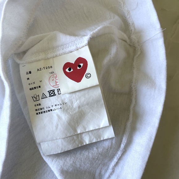 Comme Des Garcons Play Peeping Heart Long Sleeve T-shirt - Picture 13 of 15